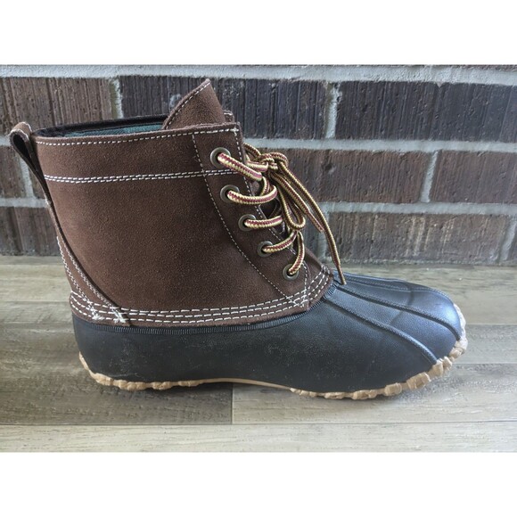 Red Head Duck Boots Mens Size 9 Brown Leather Outdoor Hunting Ankle Lace Up A+ main image 12